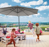 3M Cantilever Banana Grey Garden Parasol